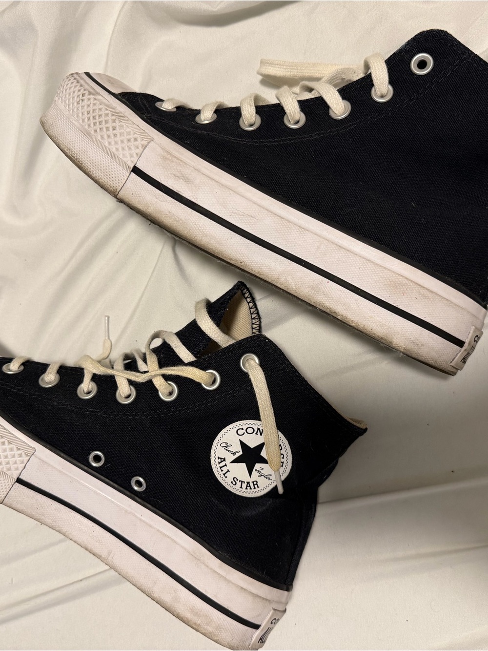 Converse Black High Top All Star Canvas Sneakers